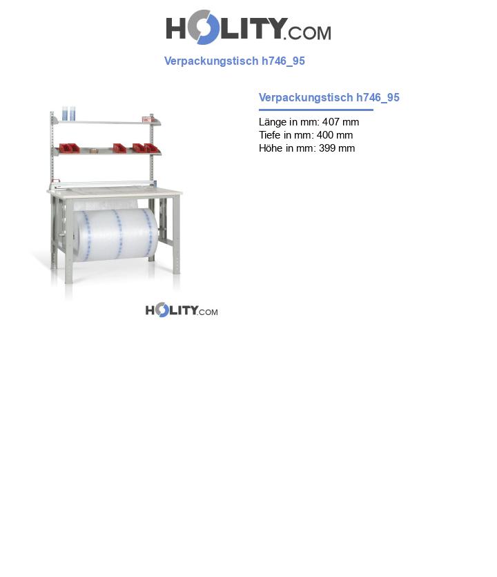 Verpackungstisch h746_95