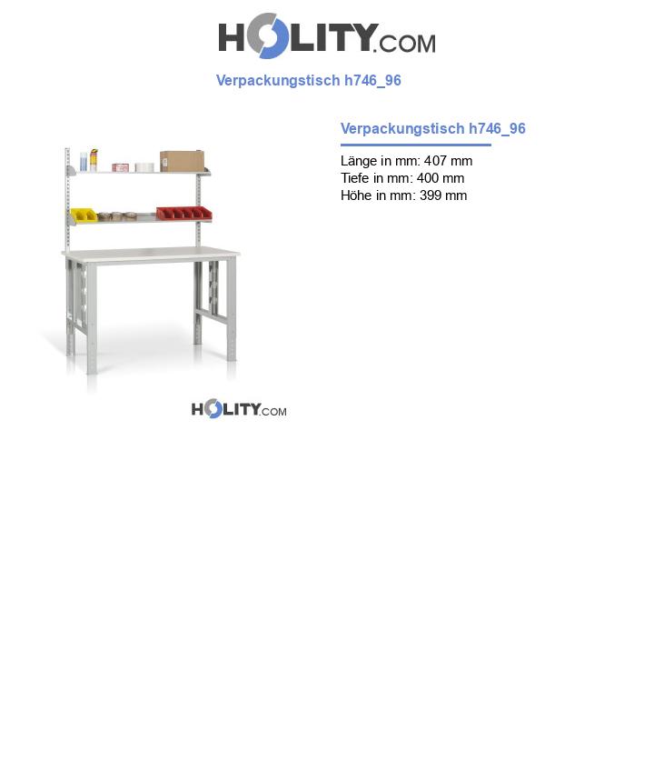 Verpackungstisch h746_96