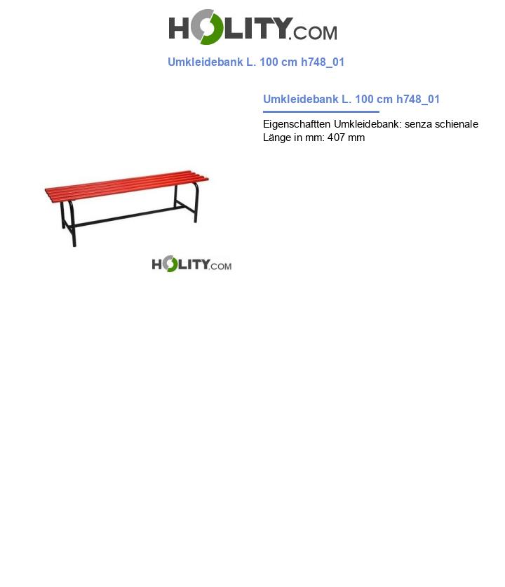 Umkleidebank L. 100 cm h748_01