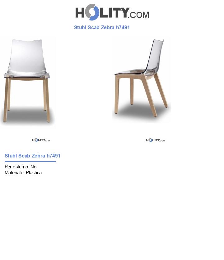 Stuhl Scab Zebra h7491