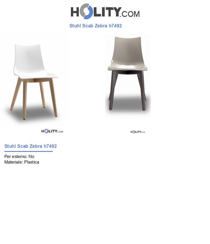Stuhl Scab Zebra h7492