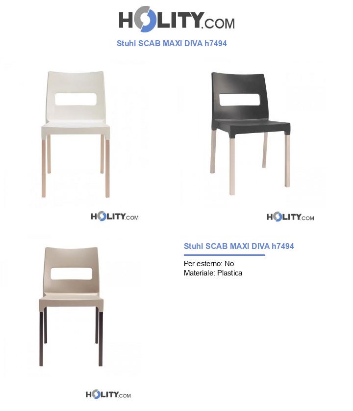 Stuhl SCAB MAXI DIVA h7494
