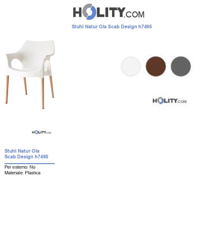 Stuhl Natur Ola Scab Design h7495