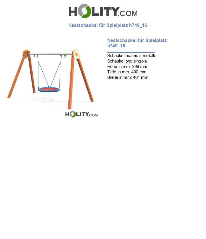 Nestschaukel für Spielplatz h749_16