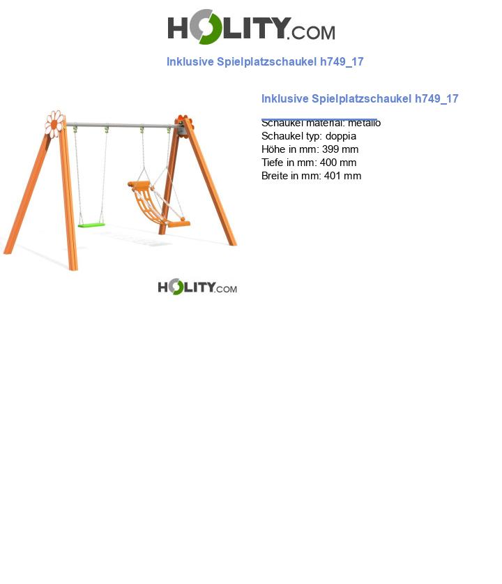 Inklusive Spielplatzschaukel h749_17