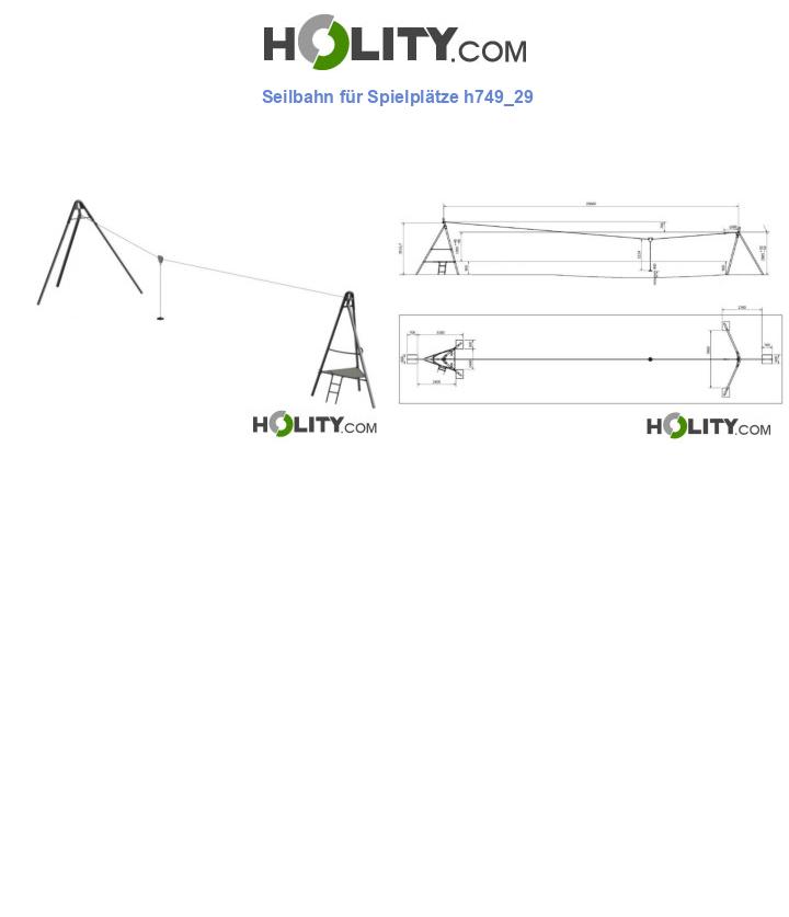 Seilbahn für Spielplätze h749_29