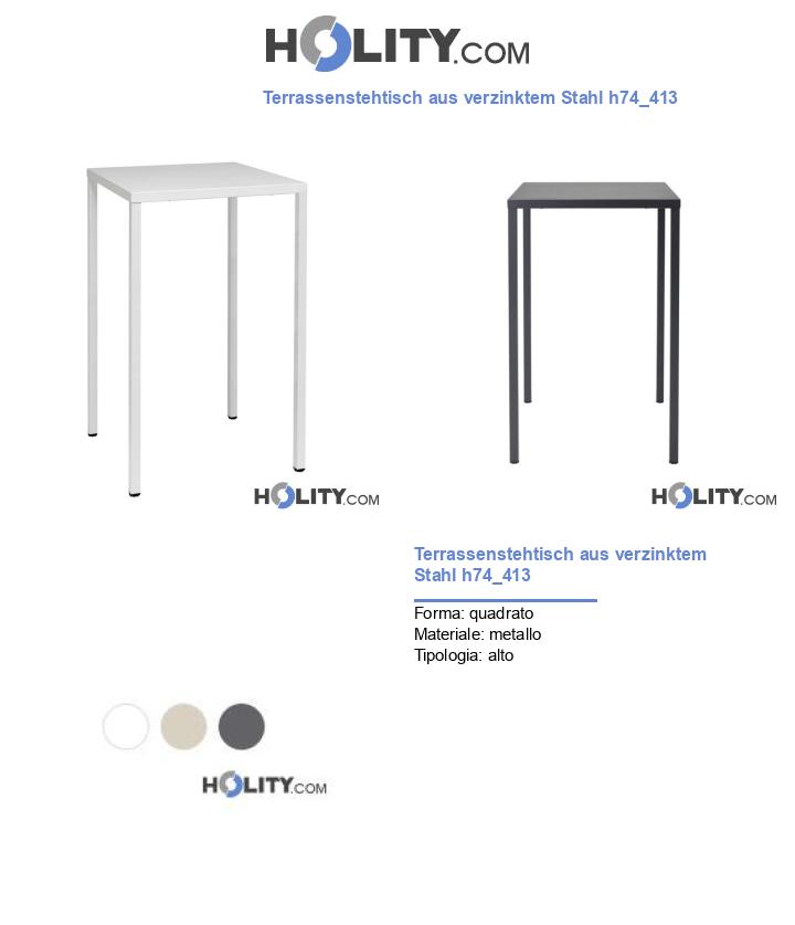 Terrassenstehtisch aus verzinktem Stahl h74_413