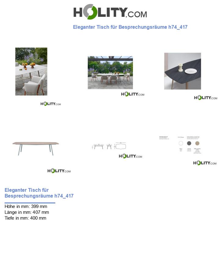 Eleganter Tisch für Besprechungsräume h74_417