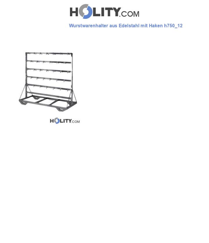 Wurstwarenhalter aus Edelstahl mit Haken h750_12