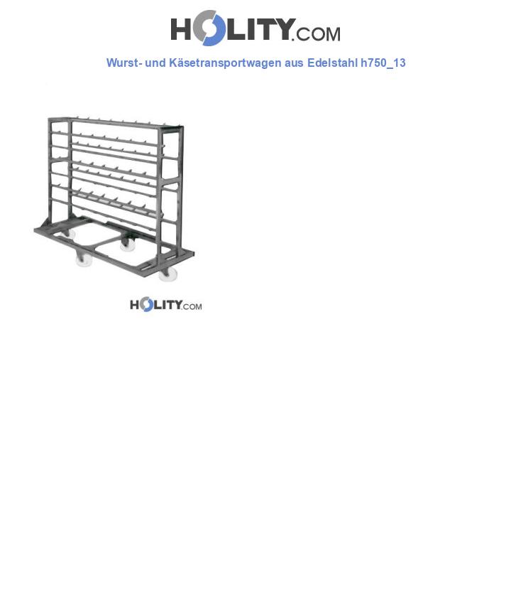 Wurst- und Käsetransportwagen aus Edelstahl h750_13