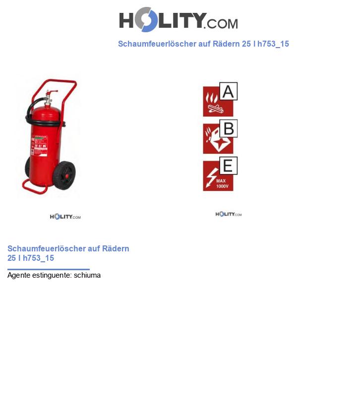 Schaumfeuerlöscher auf Rädern 25 l h753_15