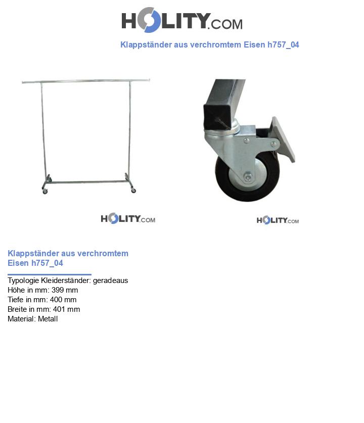 Klappständer aus verchromtem Eisen h757_04