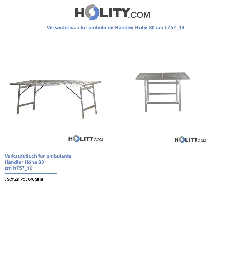 Verkaufstisch für ambulante Händler Höhe 80 cm h757_18