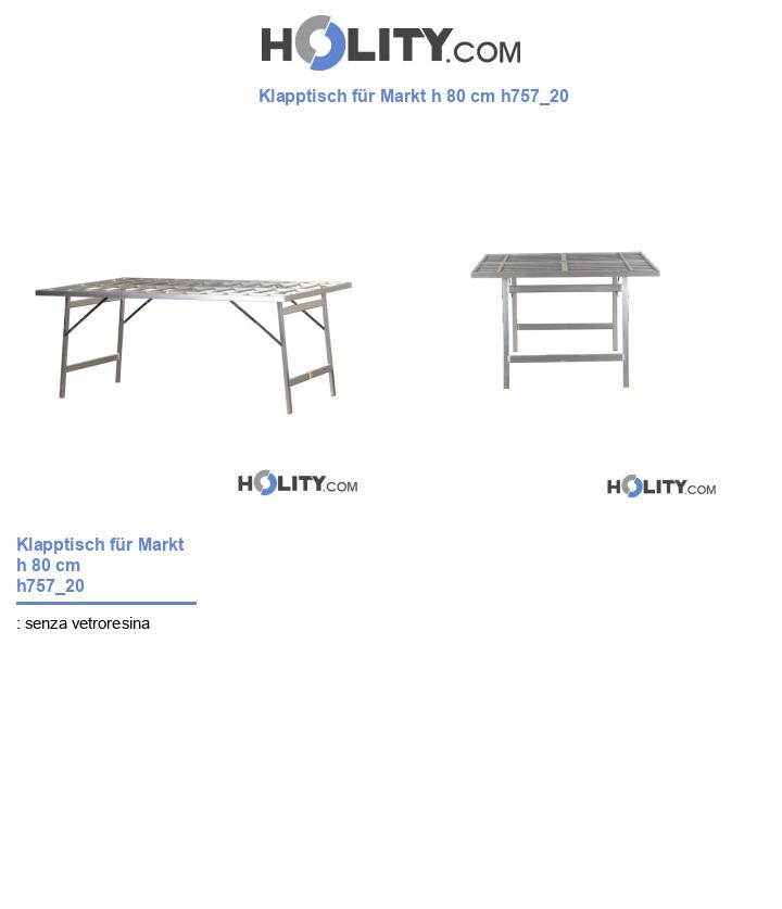 Klapptisch für Markt h 80 cm h757_20