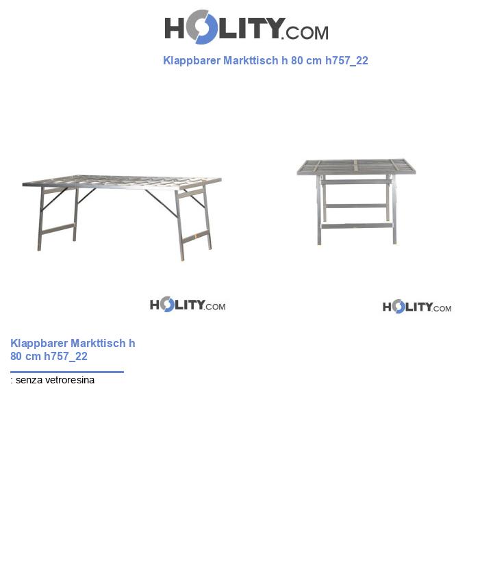 Klappbarer Markttisch h 80 cm h757_22