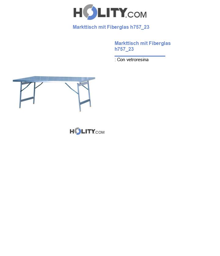 Markttisch mit Fiberglas h757_23