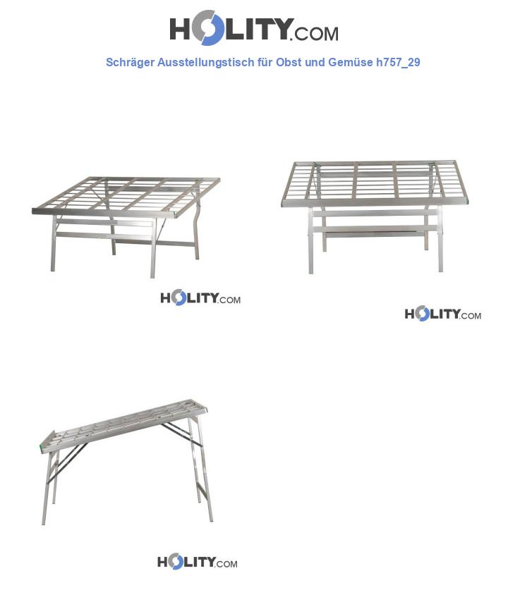 Schräger Ausstellungstisch für Obst und Gemüse h757_29