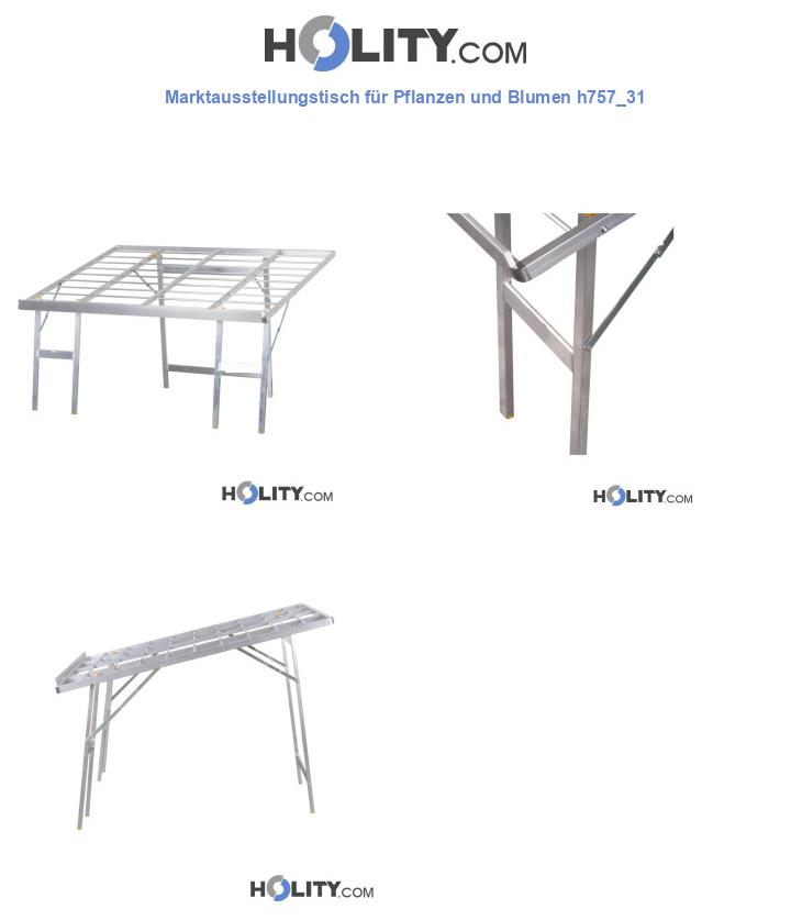 Marktausstellungstisch für Pflanzen und Blumen h757_31
