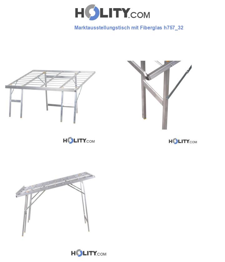 Marktausstellungstisch mit Fiberglas h757_32