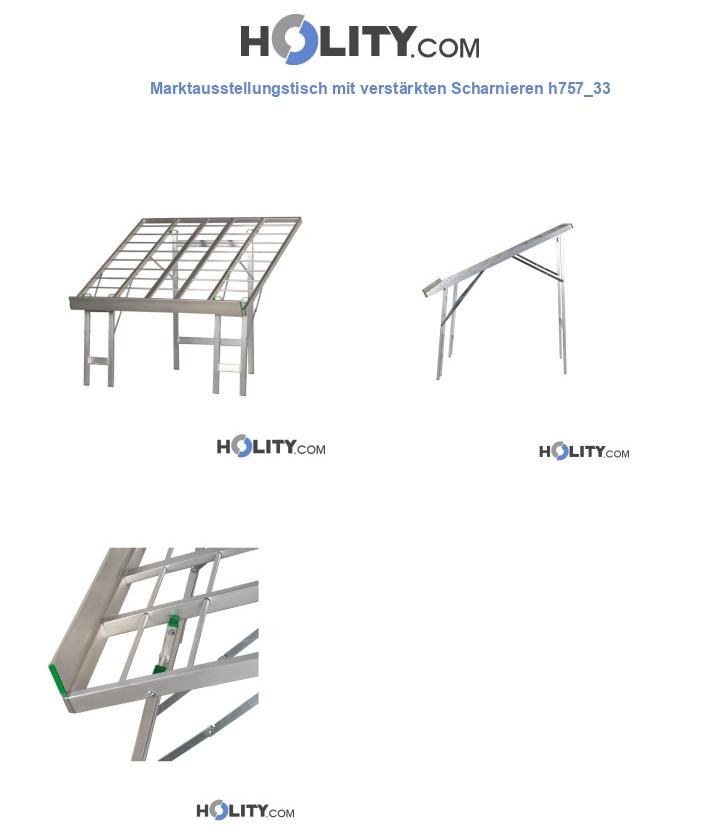 Marktausstellungstisch mit verstärkten Scharnieren h757_33