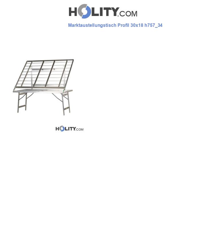 Marktaustellungstisch Profil 30x18 h757_34