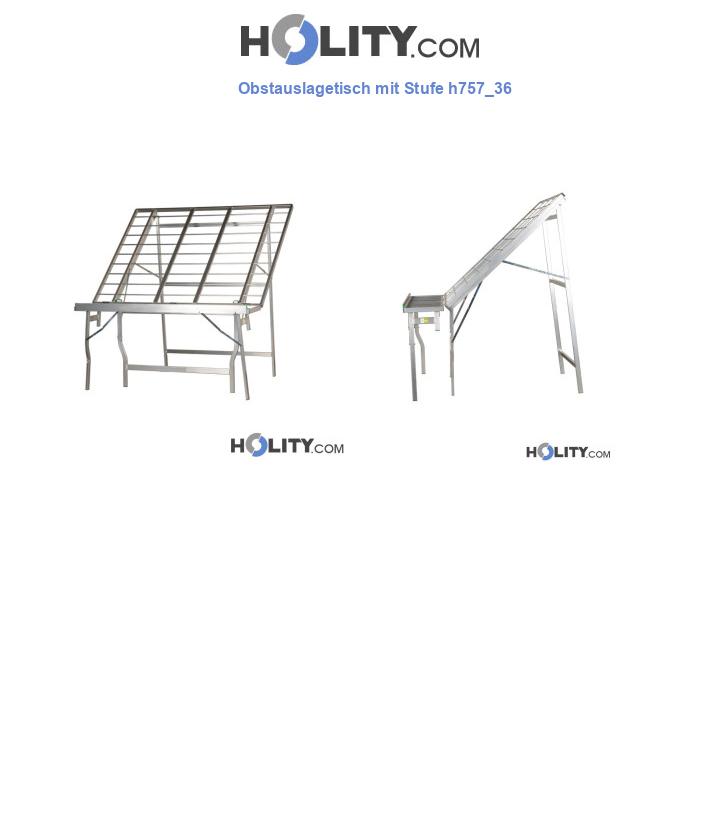 Obstauslagetisch mit Stufe h757_36