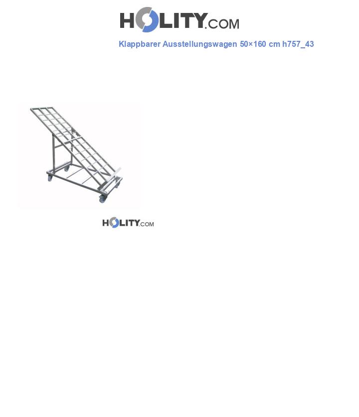 Klappbarer Ausstellungswagen 50×160 cm h757_43