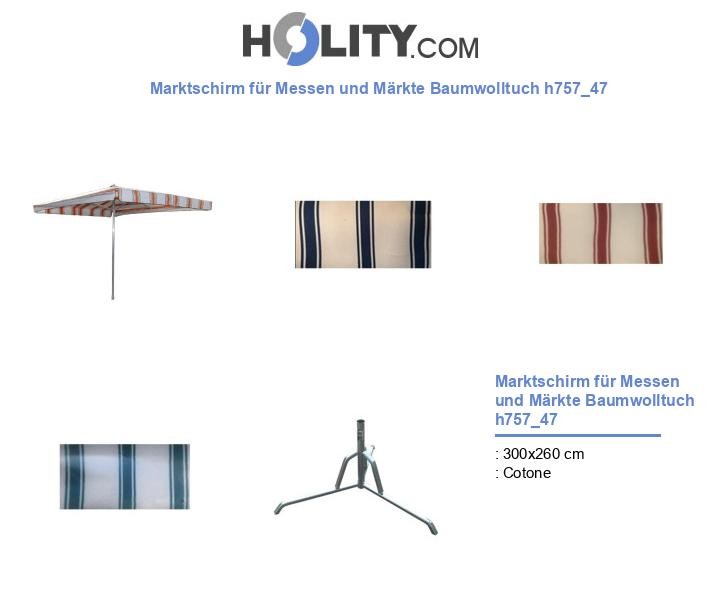 Marktschirm für Messen und Märkte Baumwolltuch h757_47
