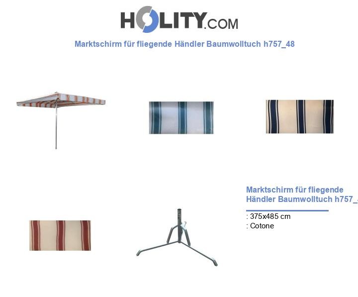 Marktschirm für fliegende Händler Baumwolltuch h757_48
