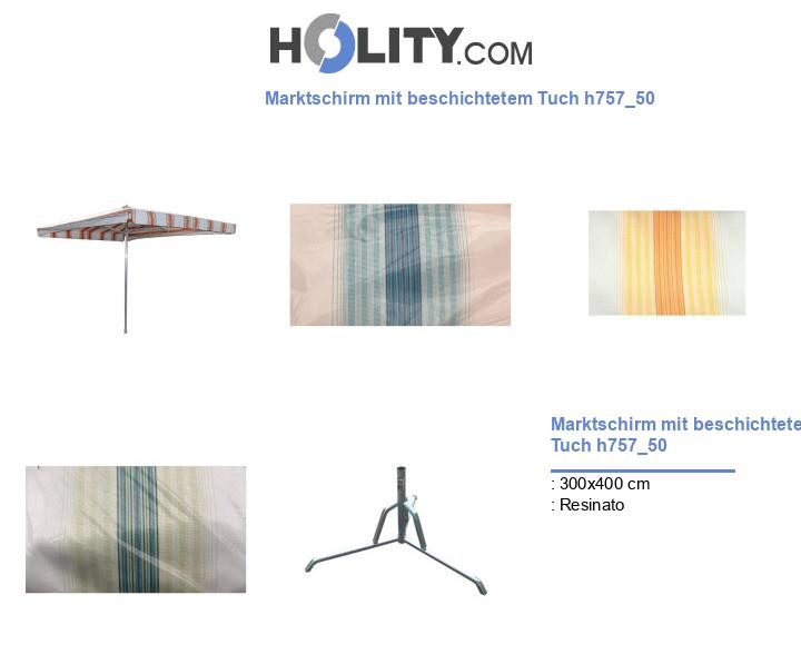 Marktschirm mit beschichtetem Tuch h757_50