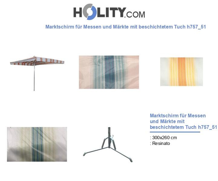 Marktschirm für Messen und Märkte mit beschichtetem Tuch h757_51