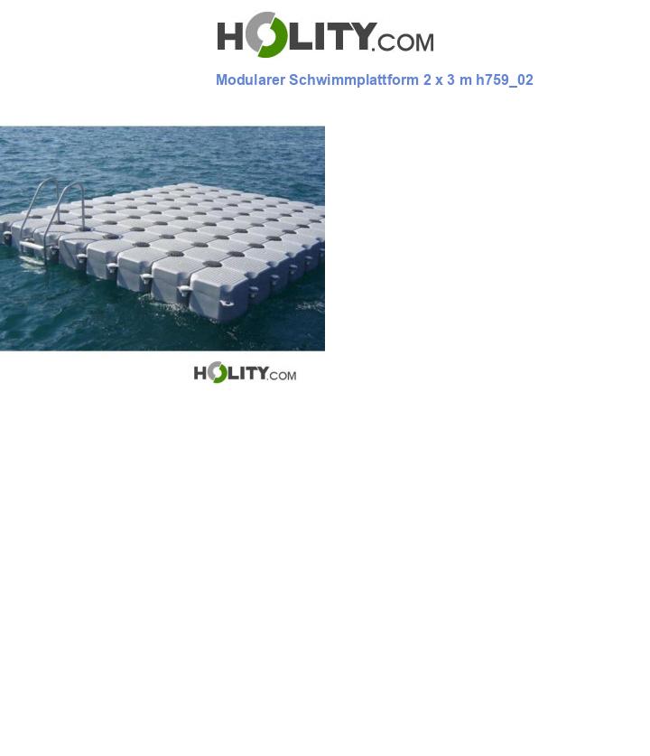 Modularer Schwimmplattform 2 x 3 m h759_02