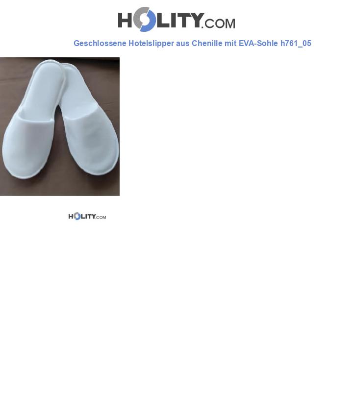 Geschlossene Hotelslipper aus Chenille mit EVA-Sohle h761_05