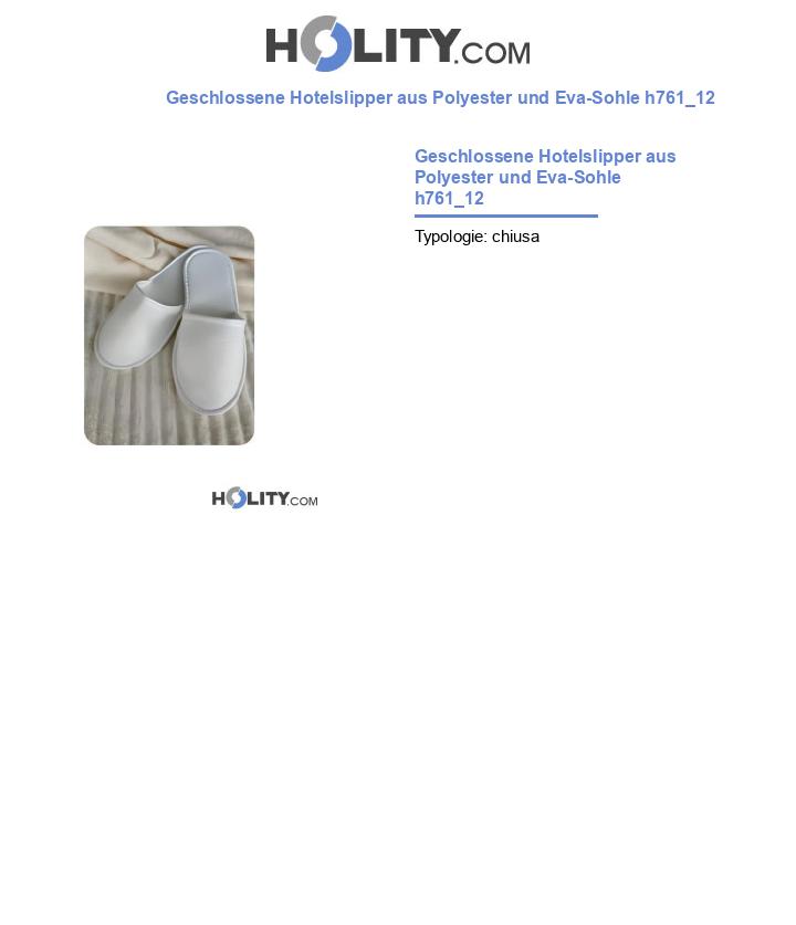 Geschlossene Hotelslipper aus Polyester und Eva-Sohle h761_12