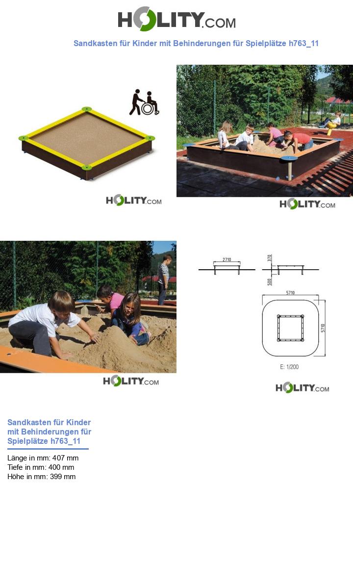 Sandkasten für Kinder mit Behinderungen für Spielplätze h763_11