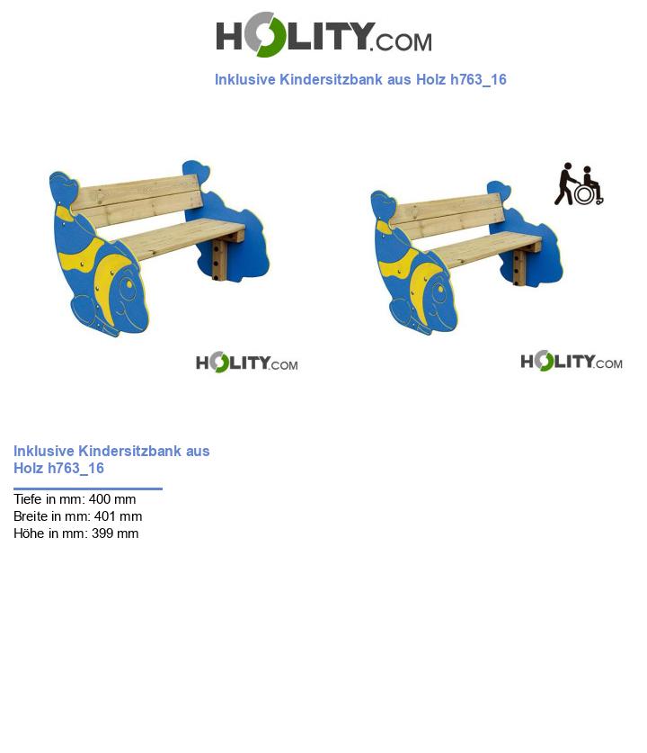 Inklusive Kindersitzbank aus Holz h763_16