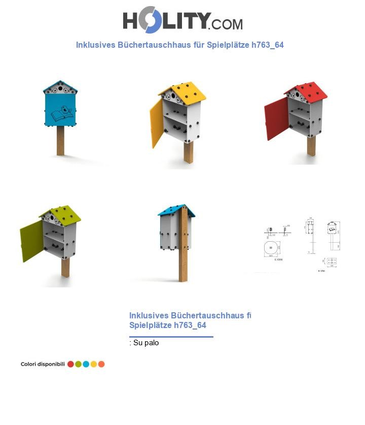 Inklusives Büchertauschhaus für Spielplätze h763_64