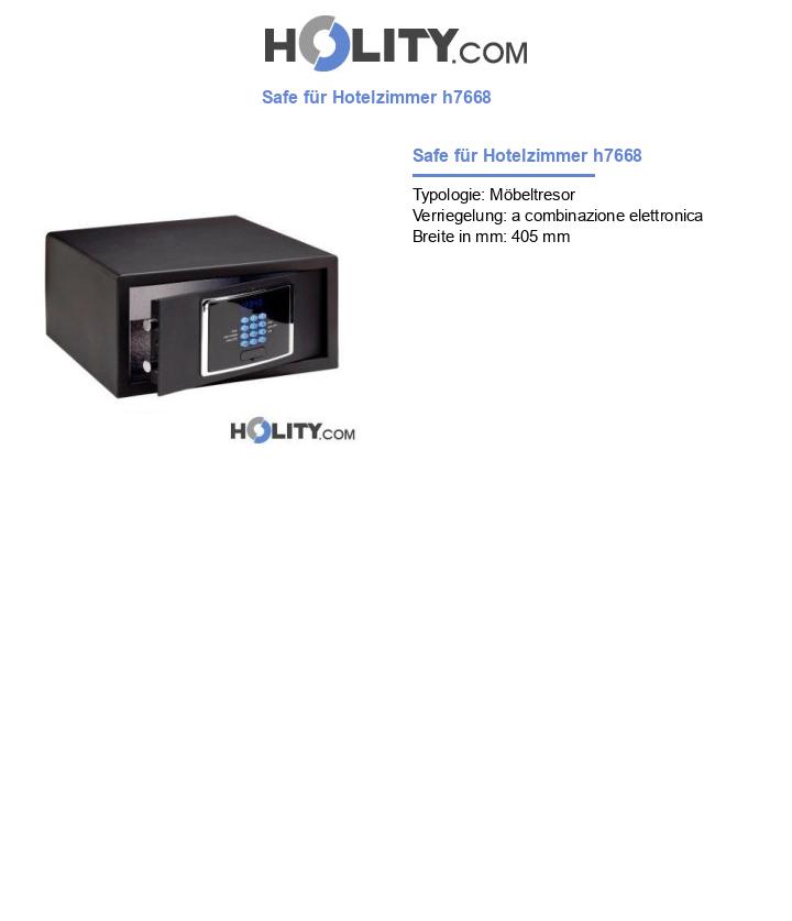 Safe für Hotelzimmer h7668