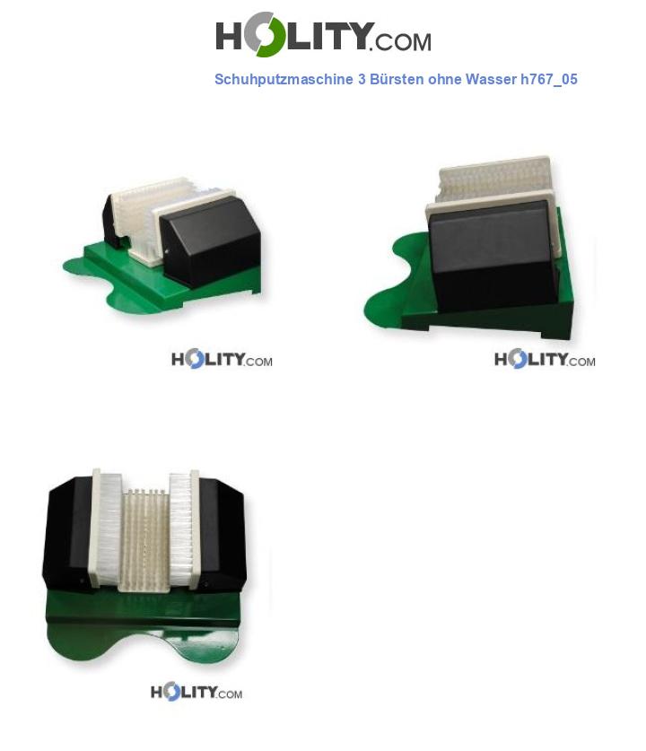 Schuhputzmaschine 3 Bürsten ohne Wasser h767_05