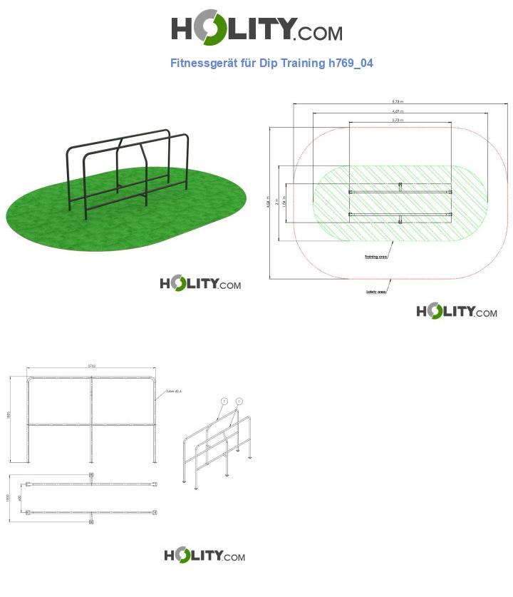 Fitnessgerät für Dip Training h769_04
