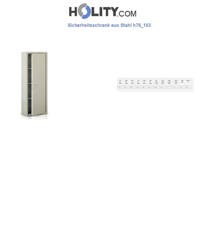 Sicherheitsschrank aus Stahl h76_103