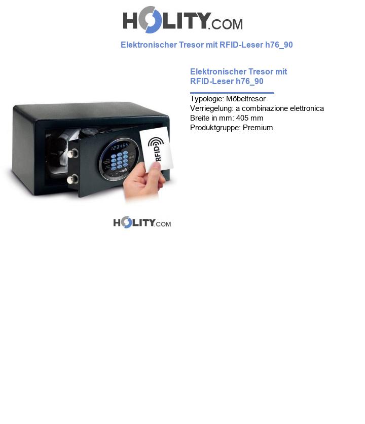 Elektronischer Tresor mit RFID-Leser h76_90