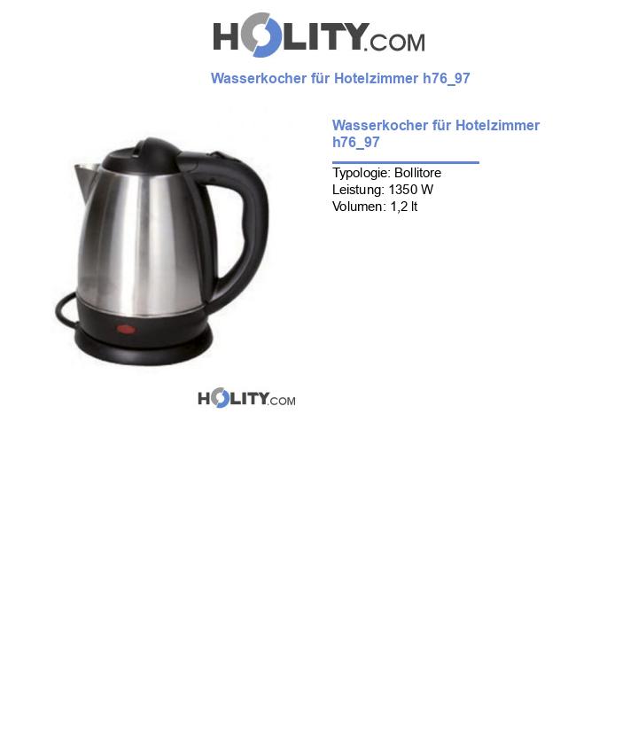 Wasserkocher für Hotelzimmer h76_97