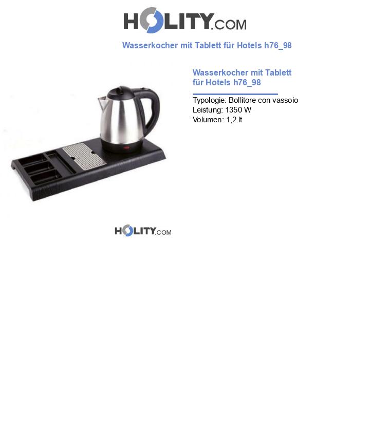 Wasserkocher mit Tablett für Hotels h76_98