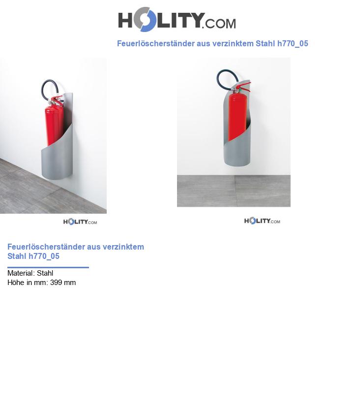 Feuerlöscherständer aus verzinktem Stahl h770_05