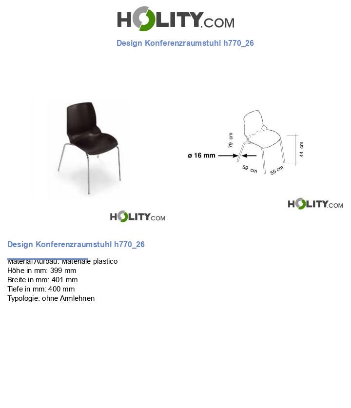 Design Konferenzraumstuhl h770_26