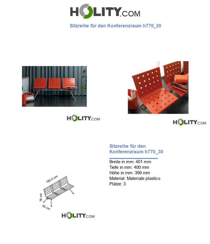Sitzreihe für den Konferenzraum h770_30