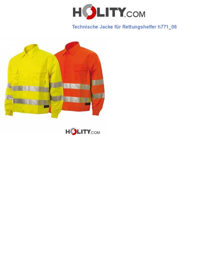 Technische Jacke für Rettungshelfer h771_06