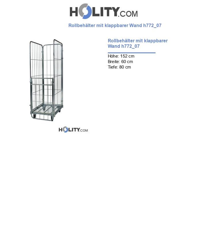 Rollbehälter mit klappbarer Wand h772_07