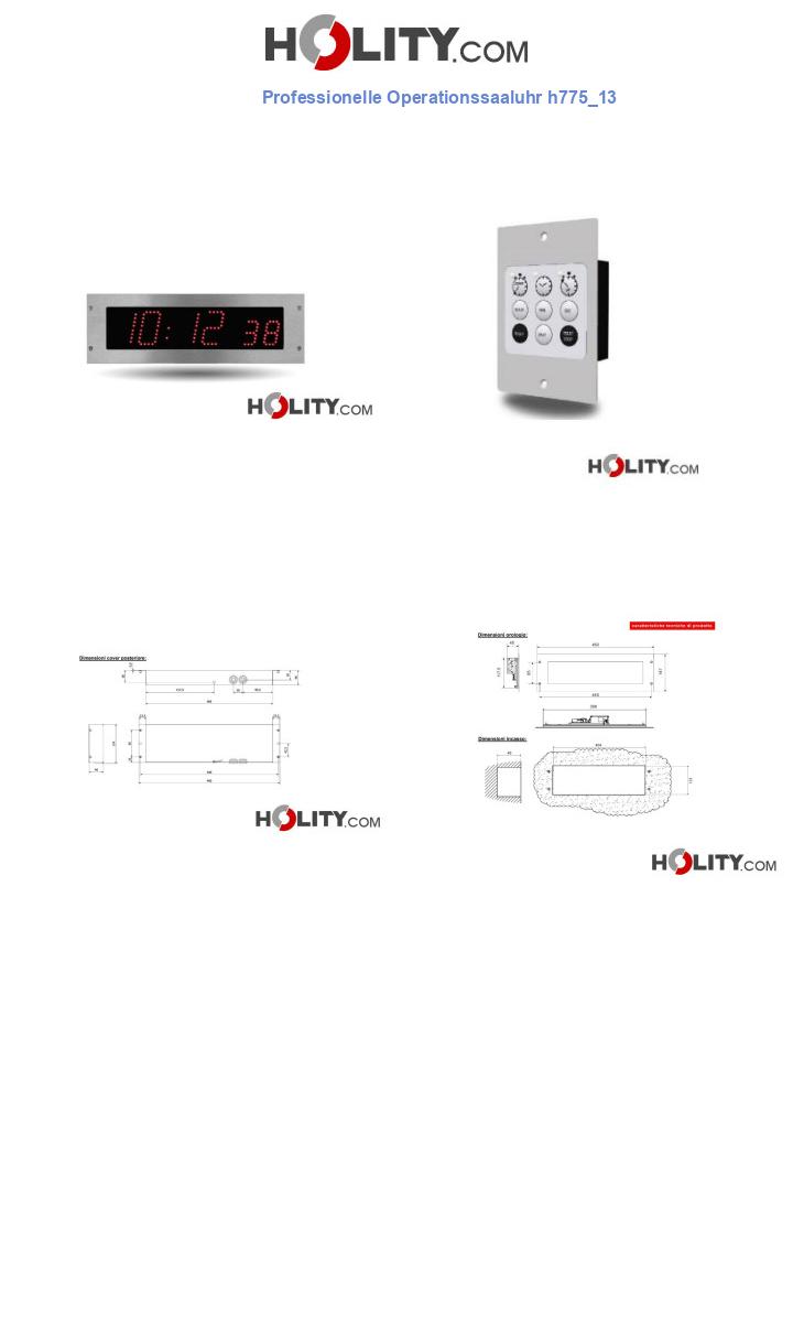 Professionelle Operationssaaluhr h775_13